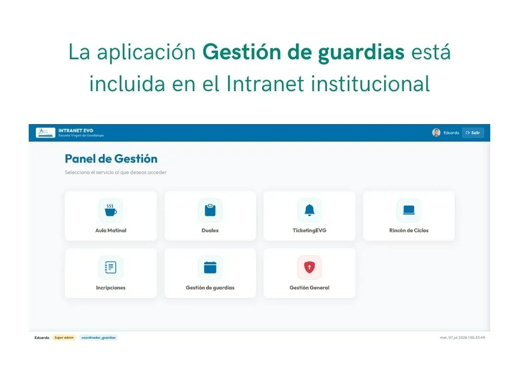 Sistema de Gestión de Guardias — 1